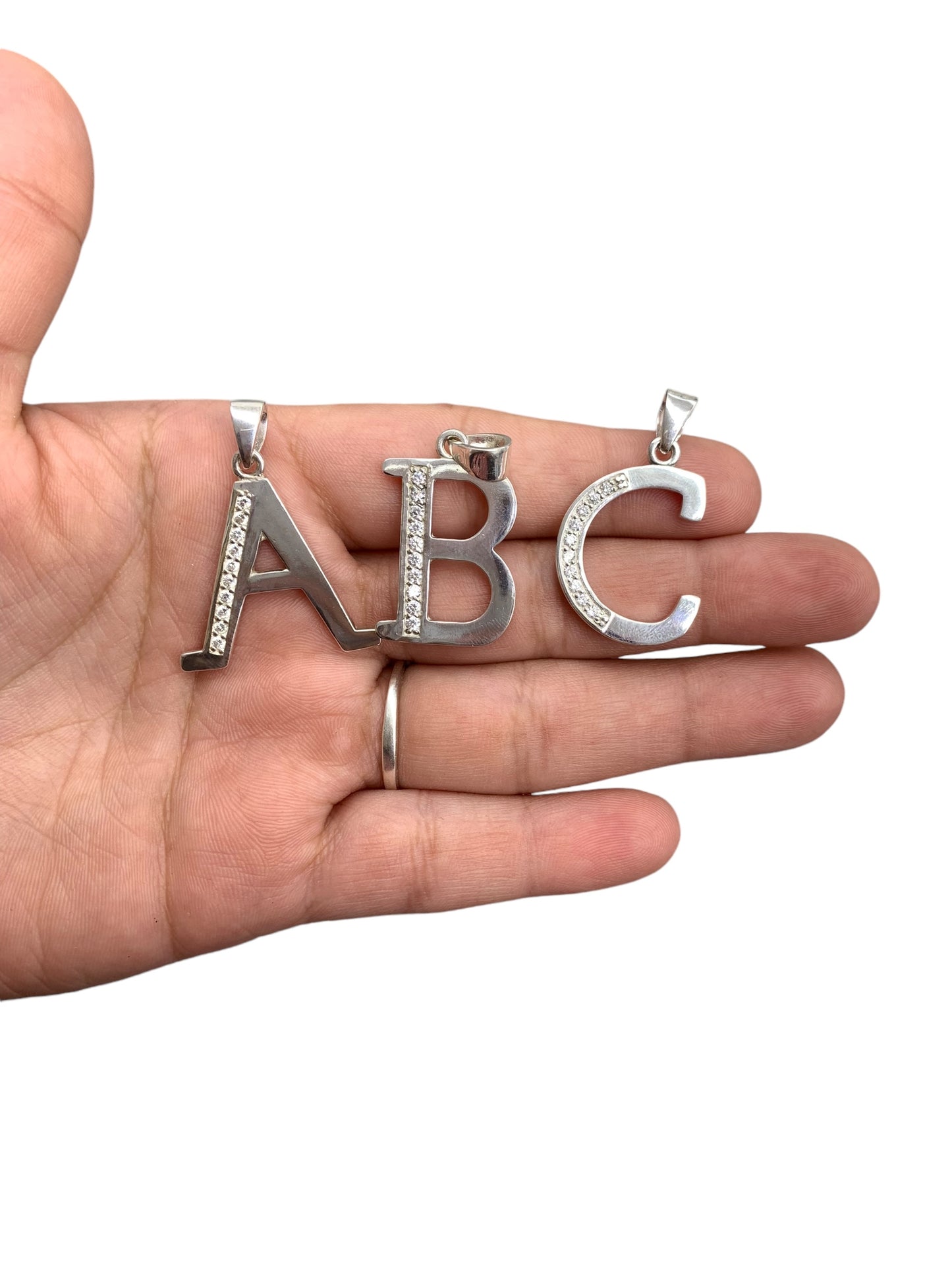 925 Sterling Silver Initials