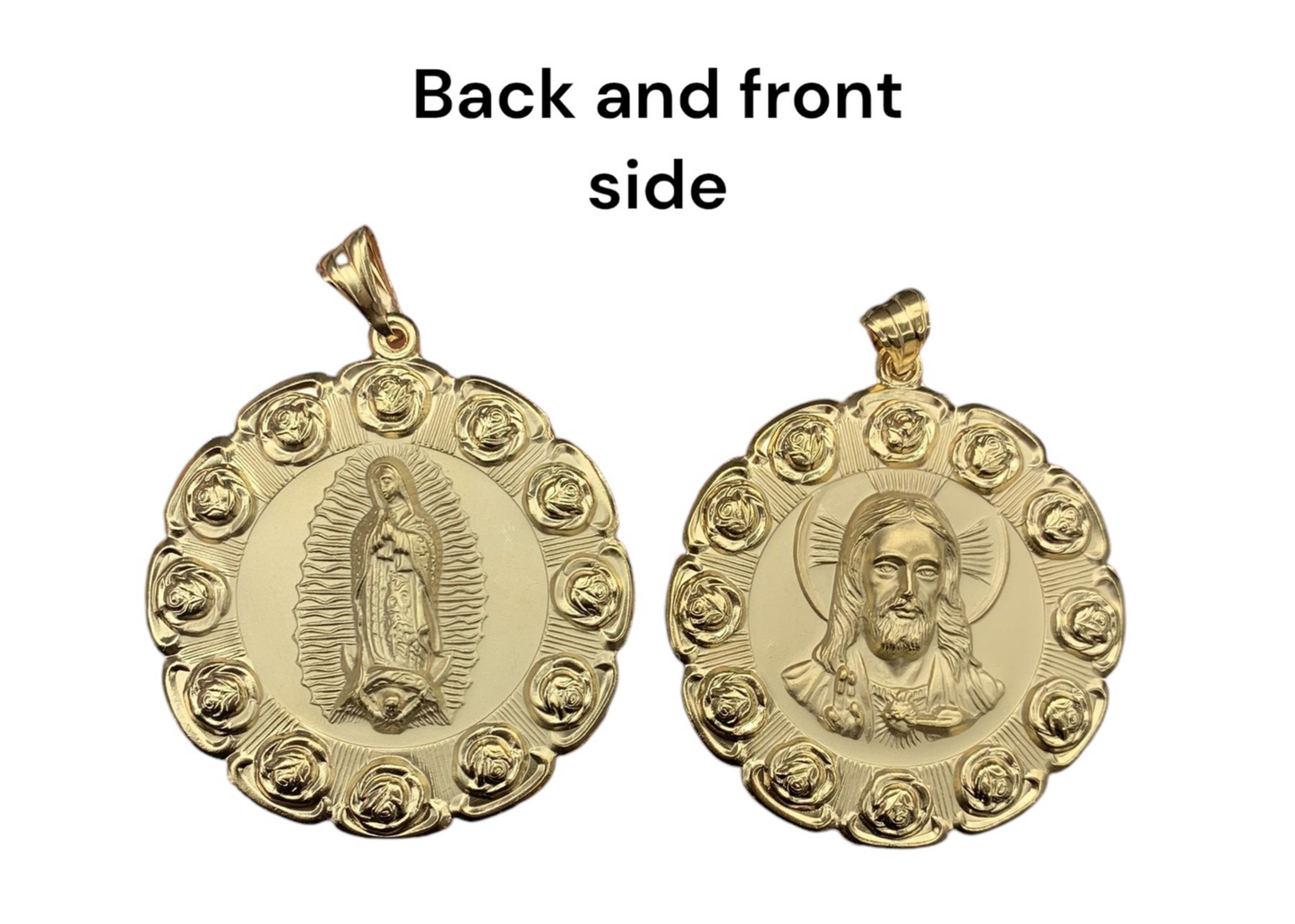Gold Filled Double Face Religious Pendant