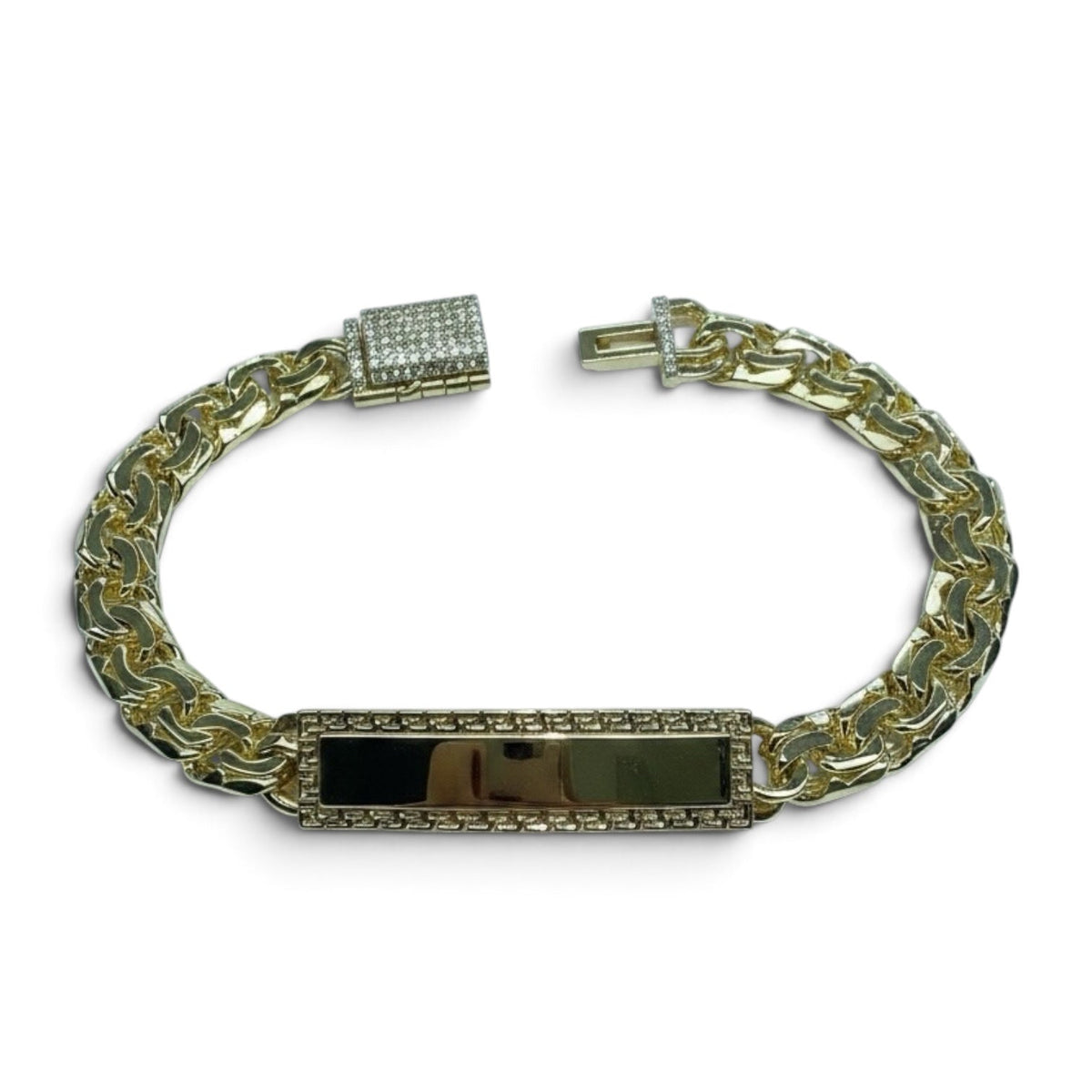 Chino Link Bracelet for Men and Ladies with CZ lock