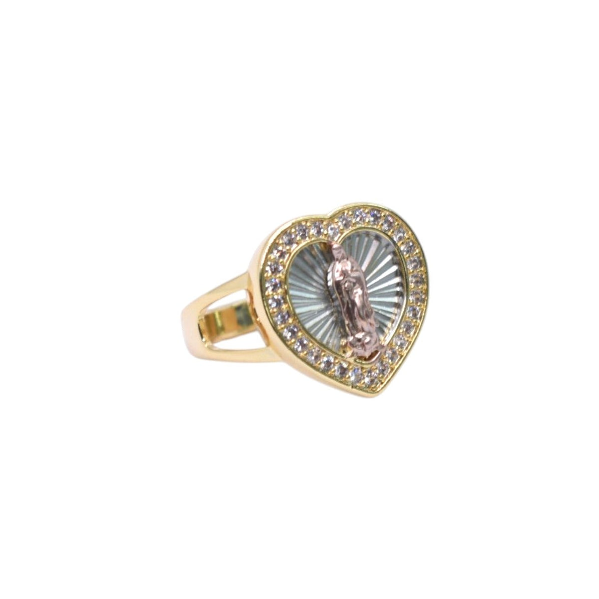 Gold Plated Guadalupe Ring