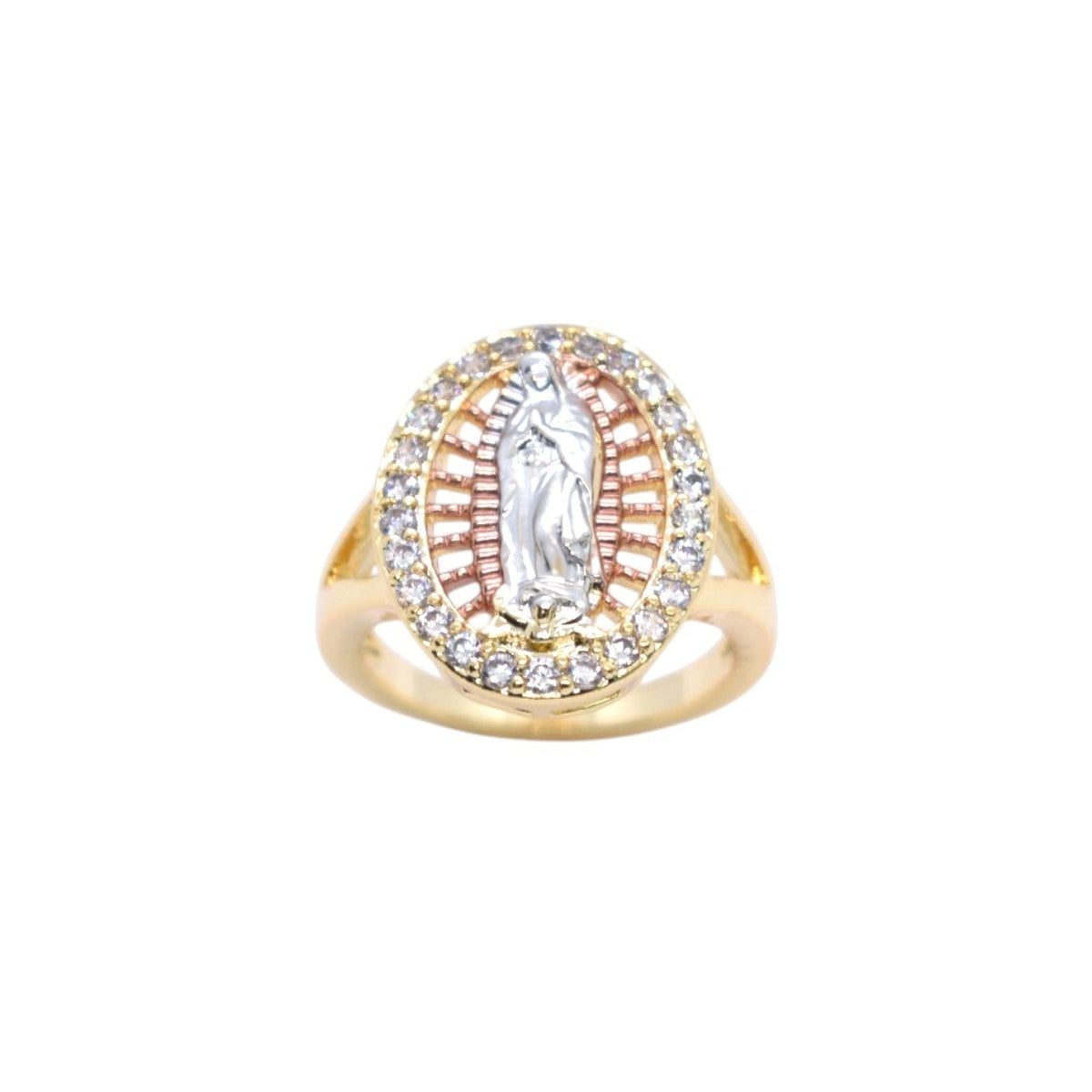 Gold Plated Guadalupe Ring