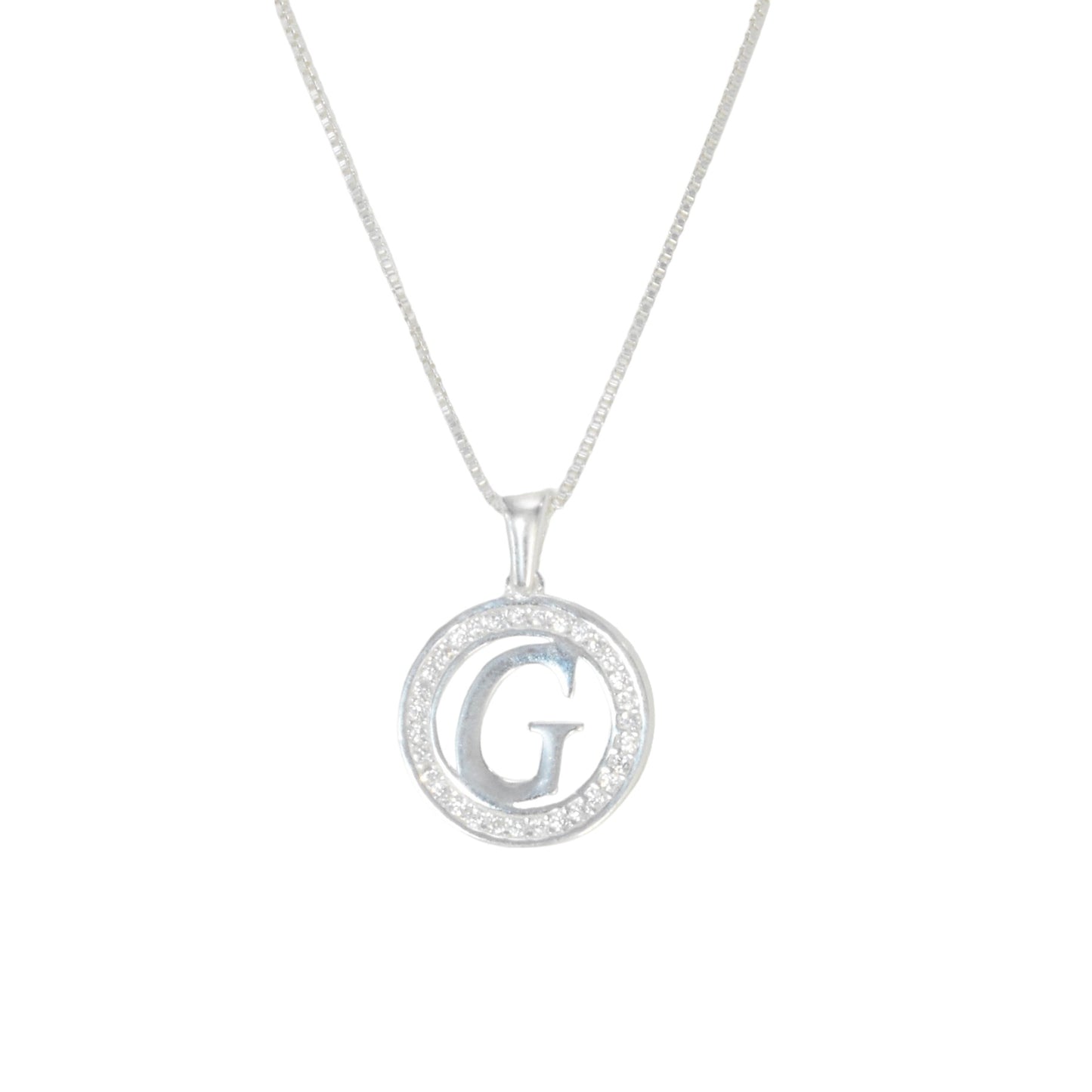 925 Sterling Silver Letter Pendant G | Wholesale Jewelry