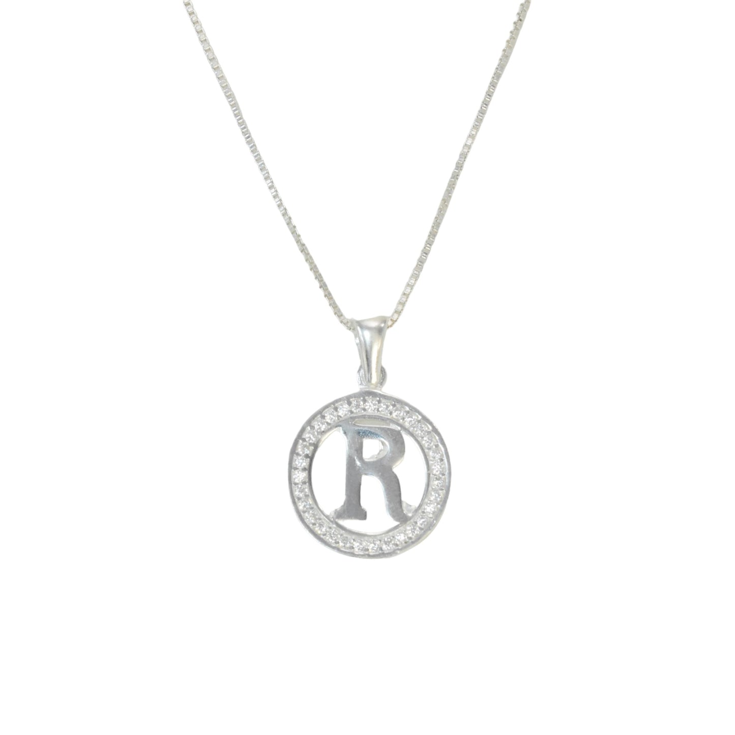 925 Sterling Silver Letter Pendant R | Wholesale Jewelry