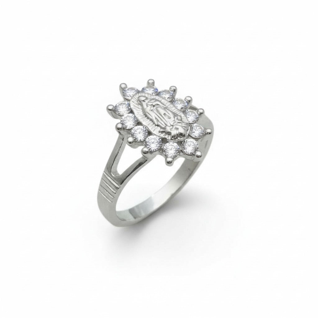 925 Sterling Silver Oval Cluster Ring