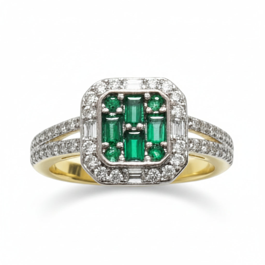 Radiant Cluster Halo Statement Ring - Amafhha Jewels