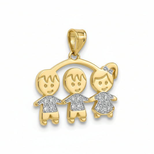3 Boys or 2 Boys & 1 Girl Pendant Collection - Amafhha Jewels