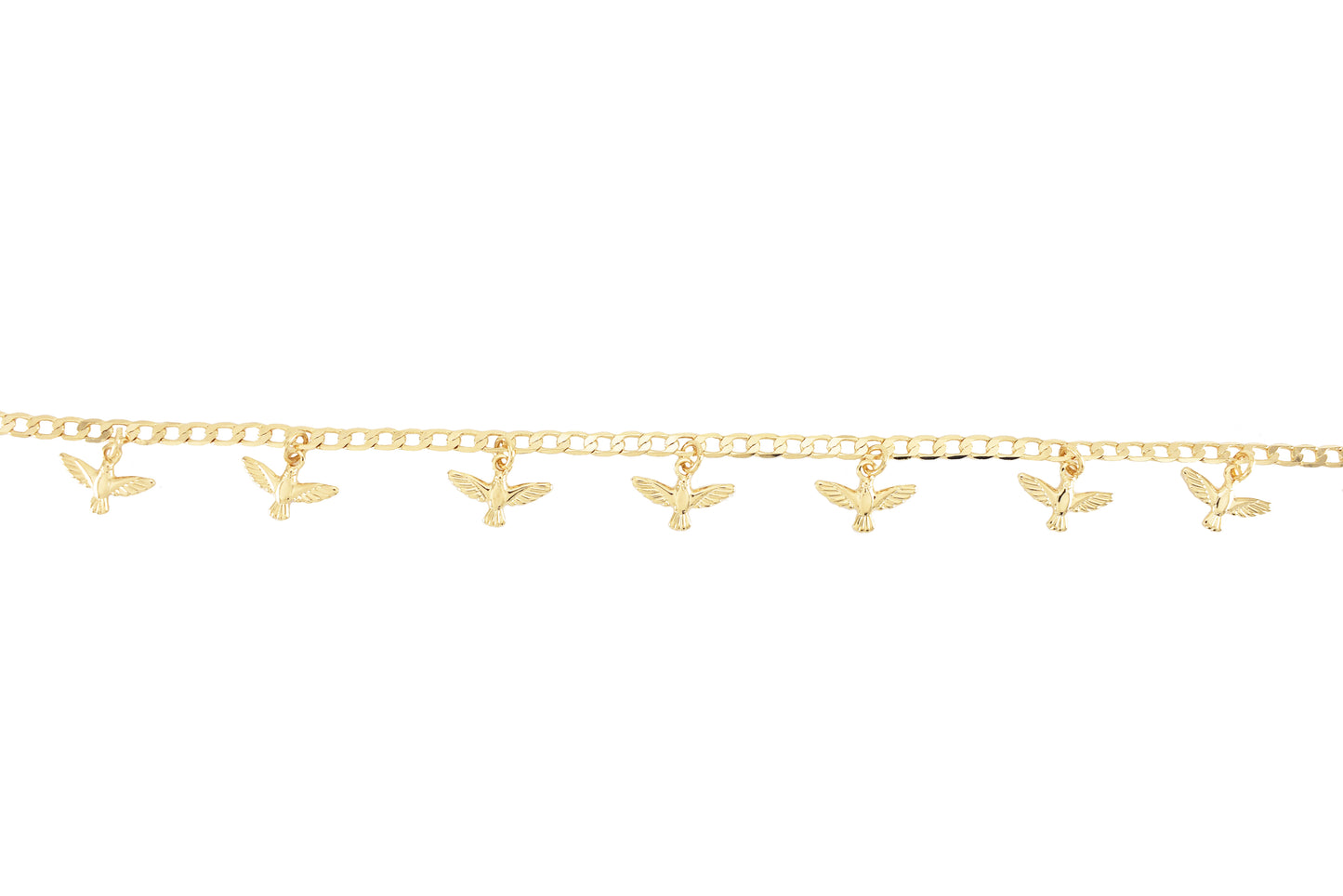 Gold Plated Ladies Eagle Charms Anklet