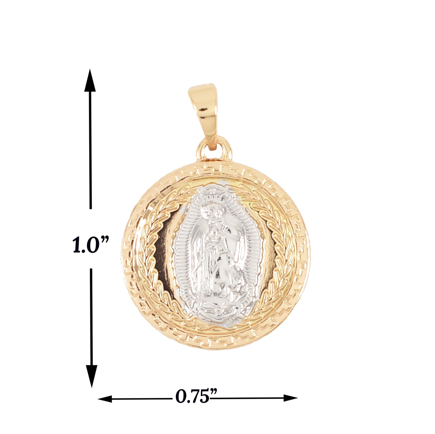 Gold Plated Virgin Mary Pendant | Wholesale Jewelry