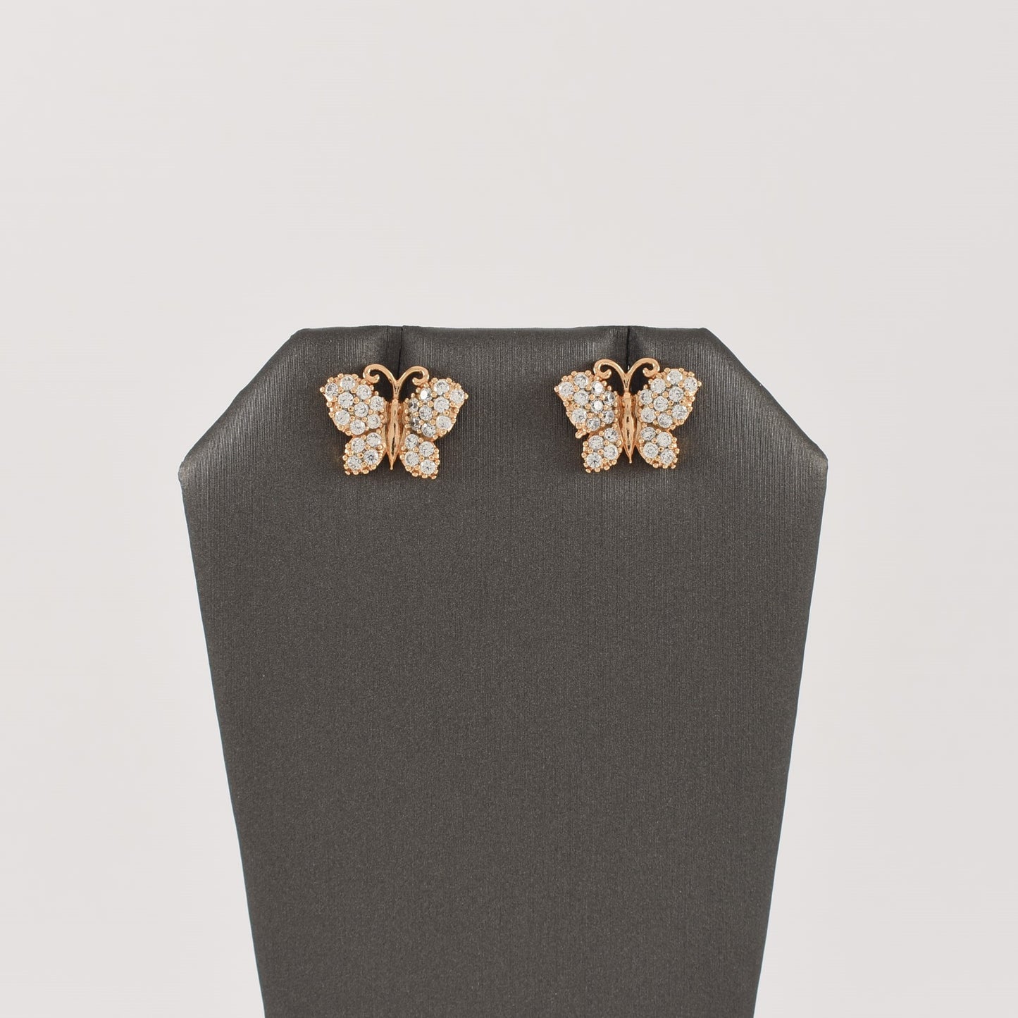 Butterfly Earrings 2 Layer Butterfly Elegant Earrings- Cubic Zirconia Earrings | Wholesale Jewelry