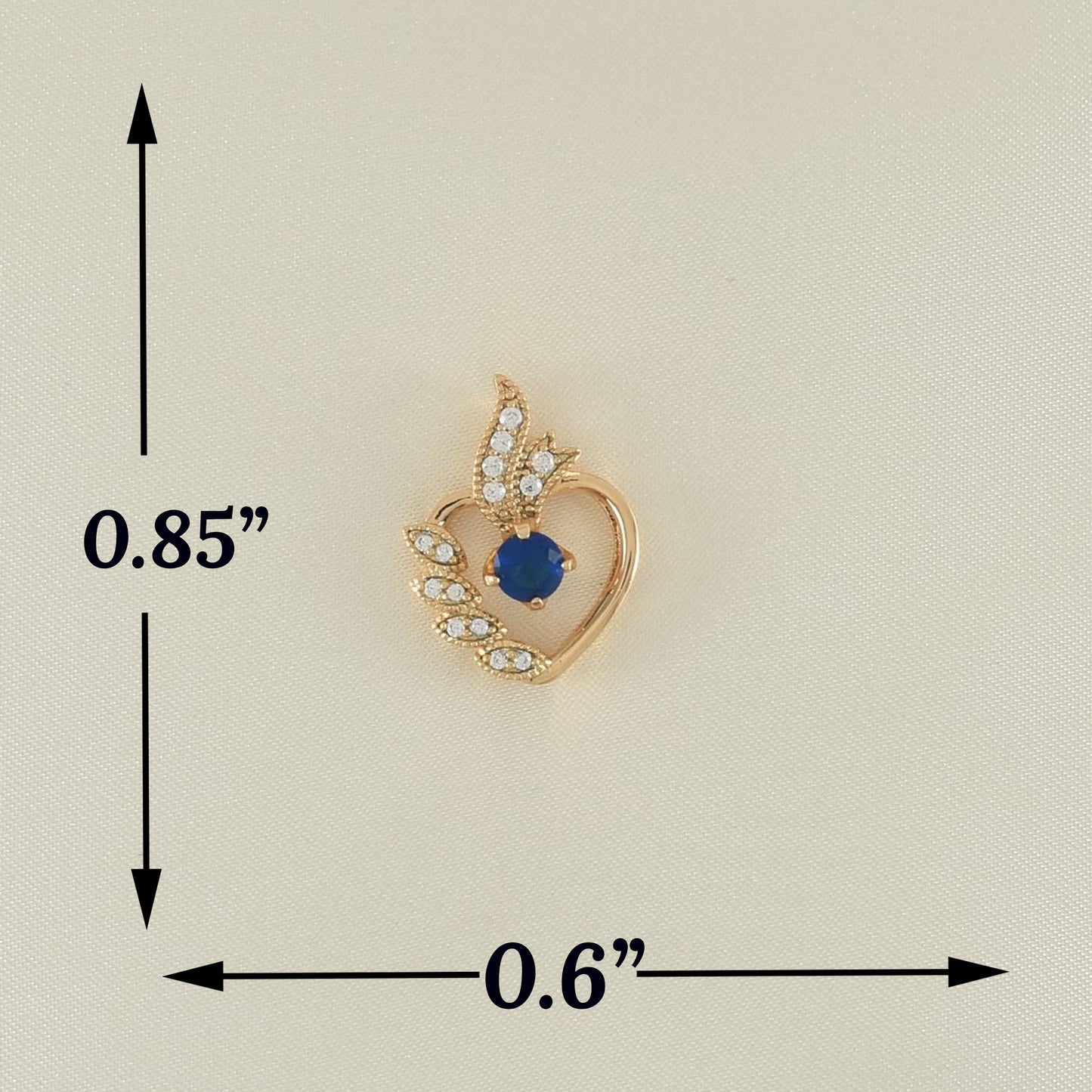 Gold Plated Heart Pendant | Wholesale Jewelry