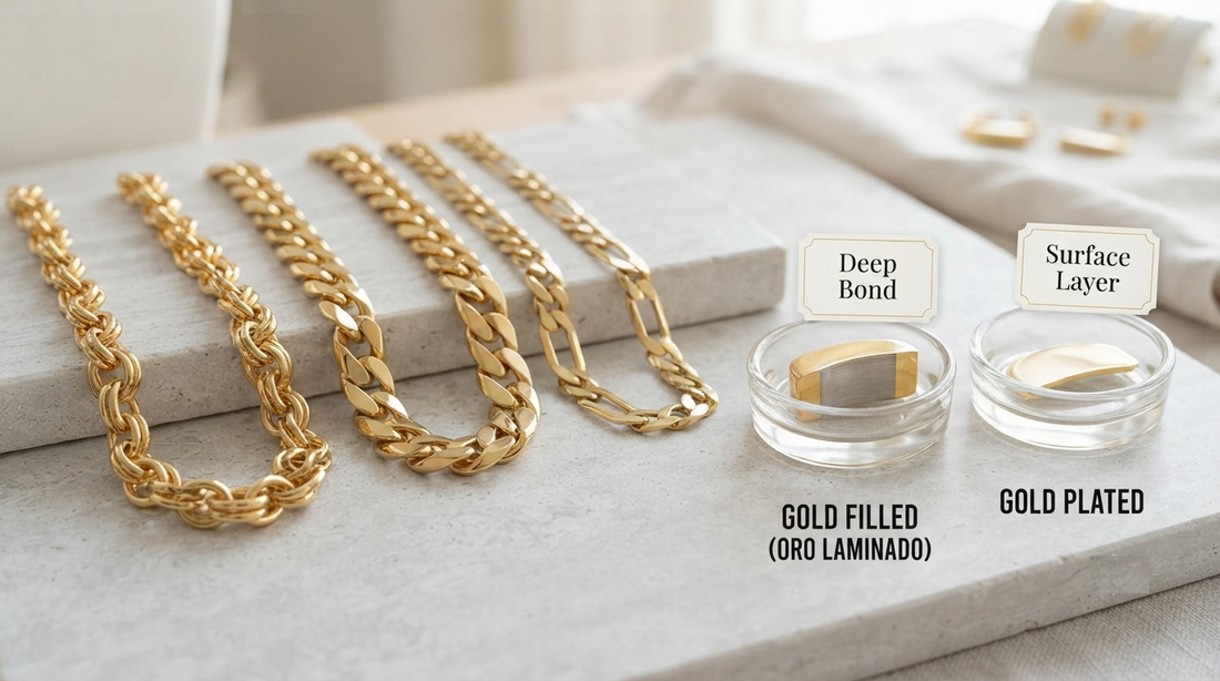 What Is a Chino Link Chain? Chino vs Cuban vs Figaro Explained (Plus Gold Filled (Oro Laminado) vs Gold Plated)