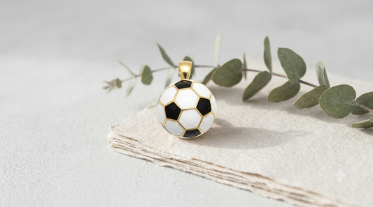 Football Pendant for Kids & Adults – Unisex FIFA World Cup Jewelry Gift by Amafa Jewels