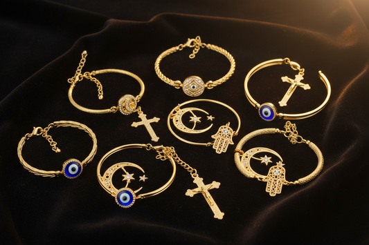 Religious Gold Plated Bracelets 