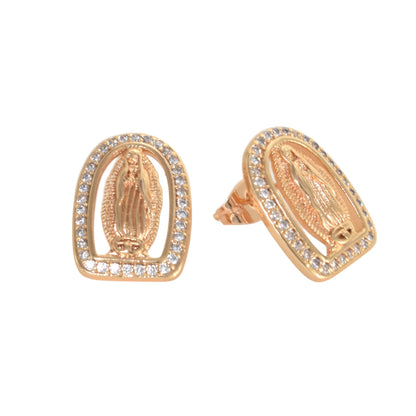 Gold Plated CZ Stud Earrings | Wholesale Jewelry