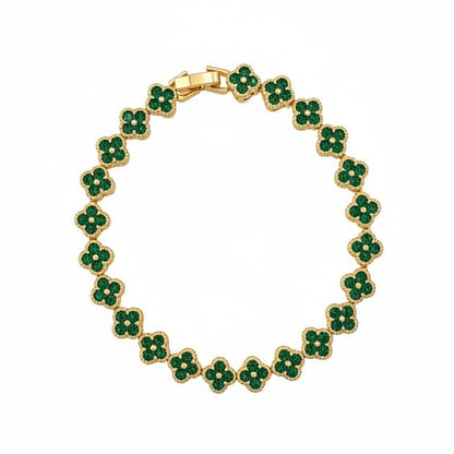 Gold Plated Bracelet Floral Bracelets for Ladies