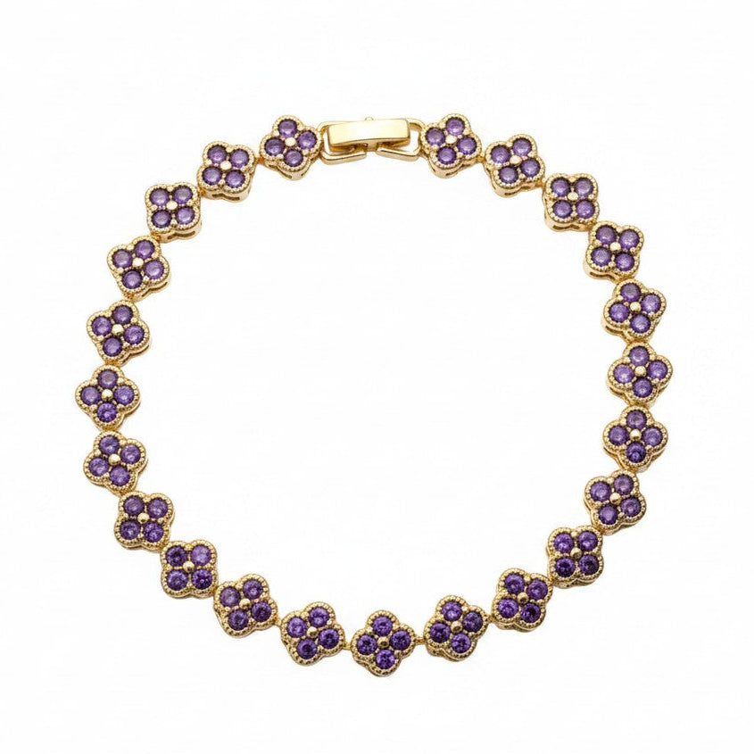 Gold Plated Bracelet Floral Bracelets for Ladies