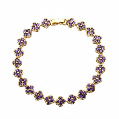 Gold Plated Bracelet Floral Bracelets for Ladies