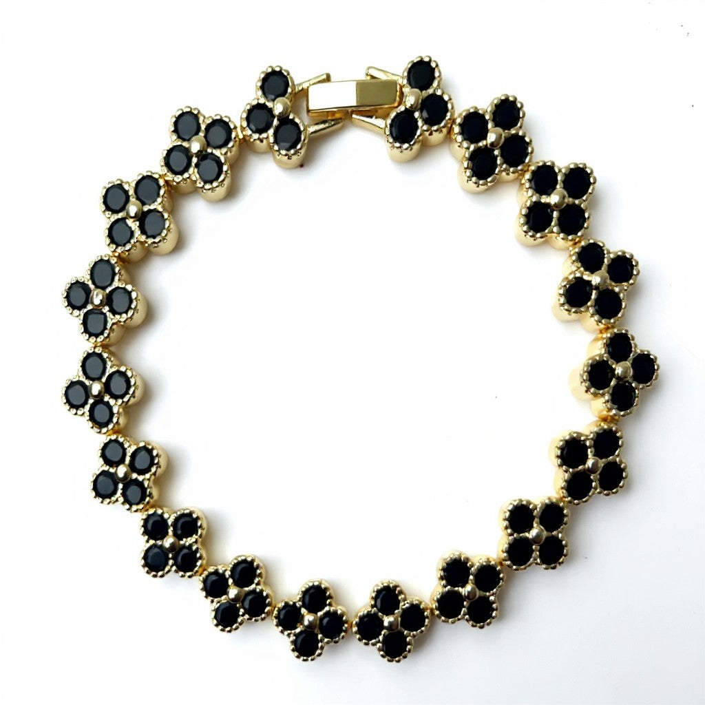 Gold Plated Bracelet Floral Bracelets for Ladies