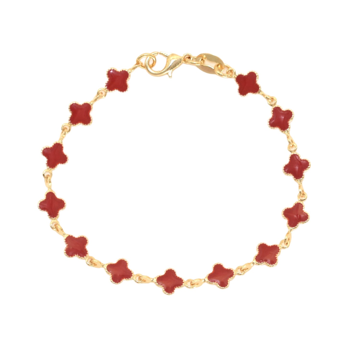 Gold Plated Multicolor Bracelet for Ladies- Oro laminado Brasileno Pulsera