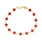 Gold Plated Multicolor Bracelet for Ladies- Oro laminado Brasileno Pulsera