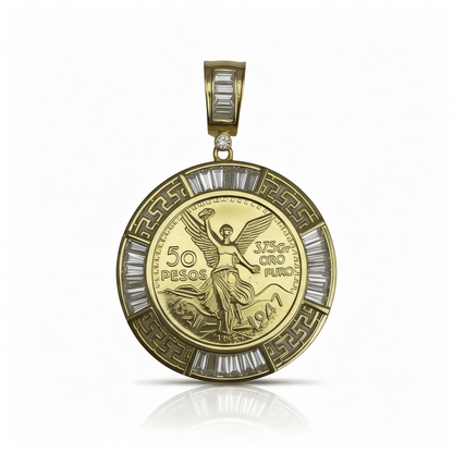 Gold Plated Centanario Pendants - Amafhha Jewels