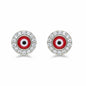 925 Sterling silver Evil Eye stud earrings