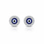925 Sterling silver Evil Eye stud earrings