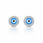 925 Sterling silver Evil Eye stud earrings