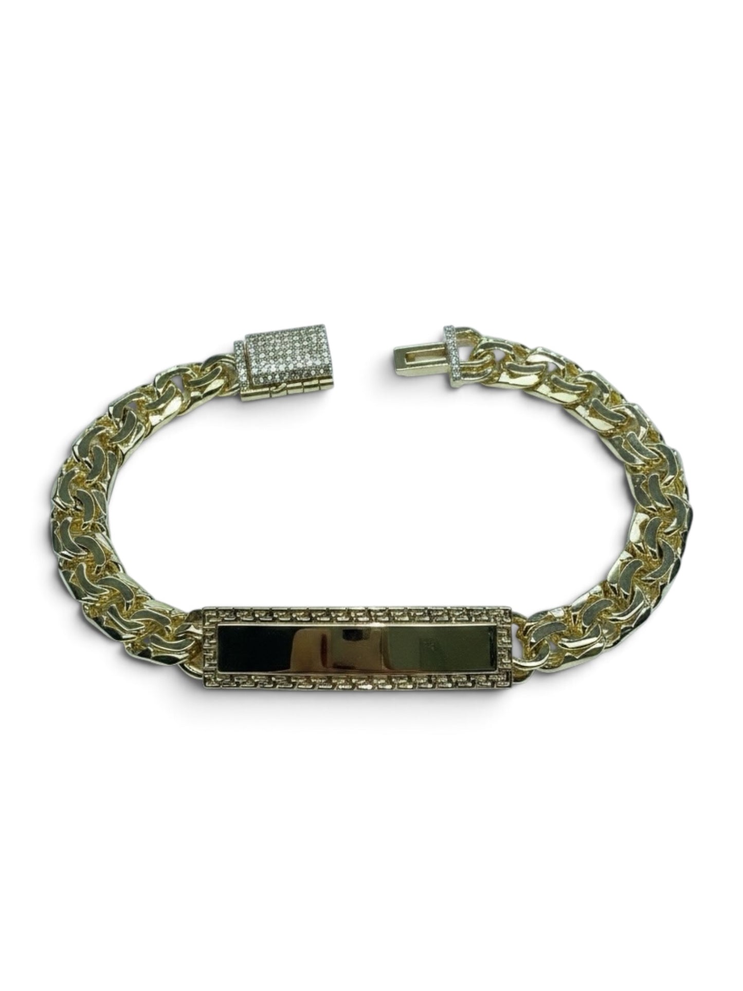 Chino Link Bracelet for Men and Ladies with CZ lock