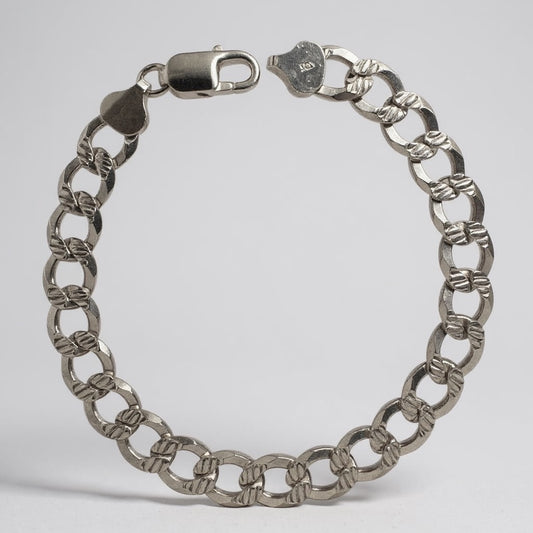925 Silver Bracelets-Cuban