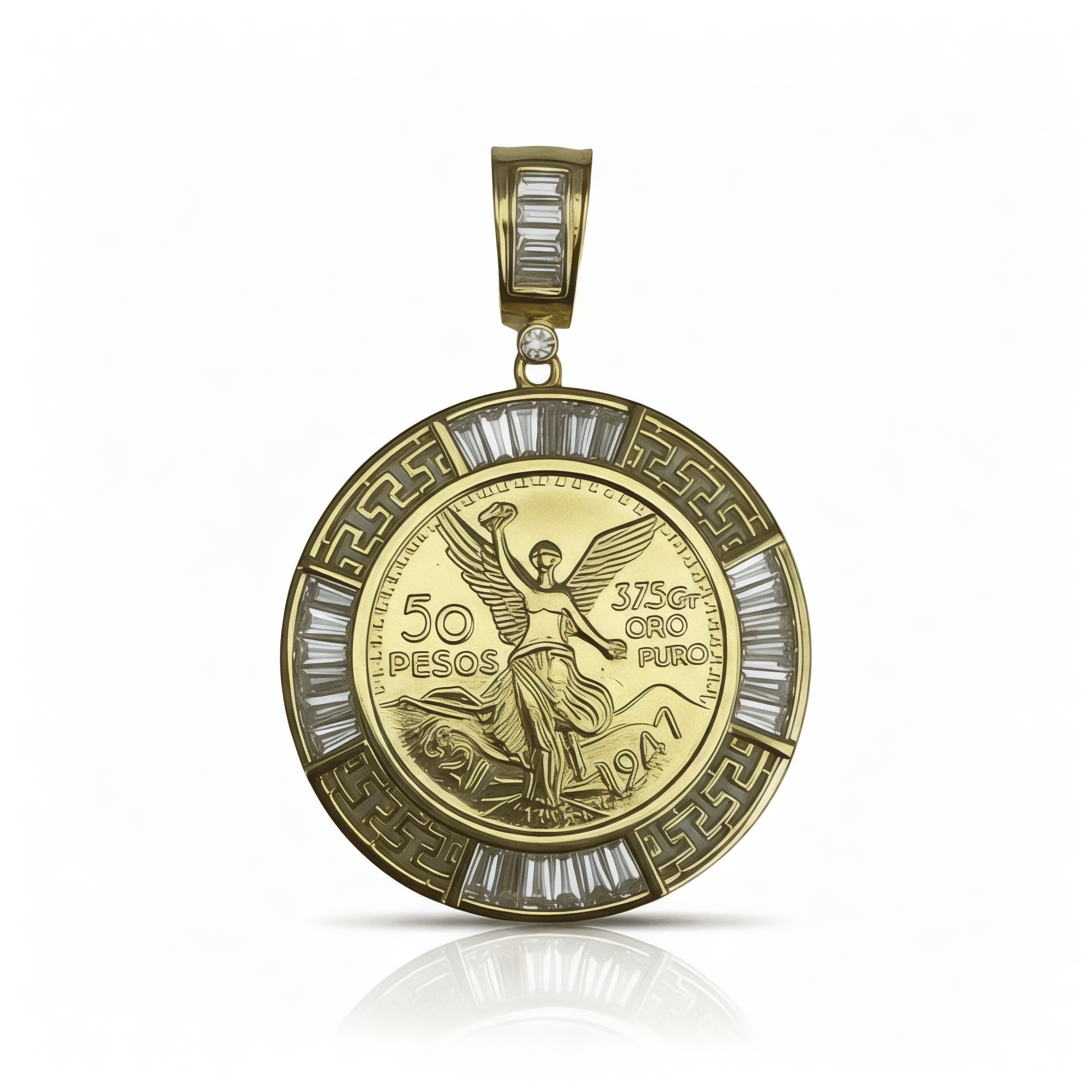 Gold Plated Centanario Pendants - Amafhha Jewels
