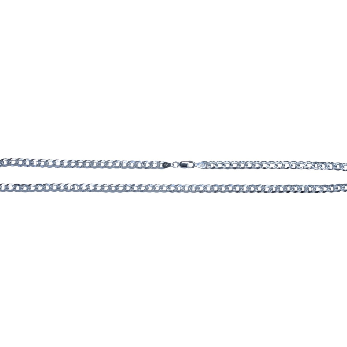 925 Sterling Silver Cuban Chain - Gauge 100 - Amafhha Jewels