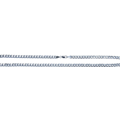 925 Sterling Silver Cuban Chain - Gauge 100 - Amafhha Jewels
