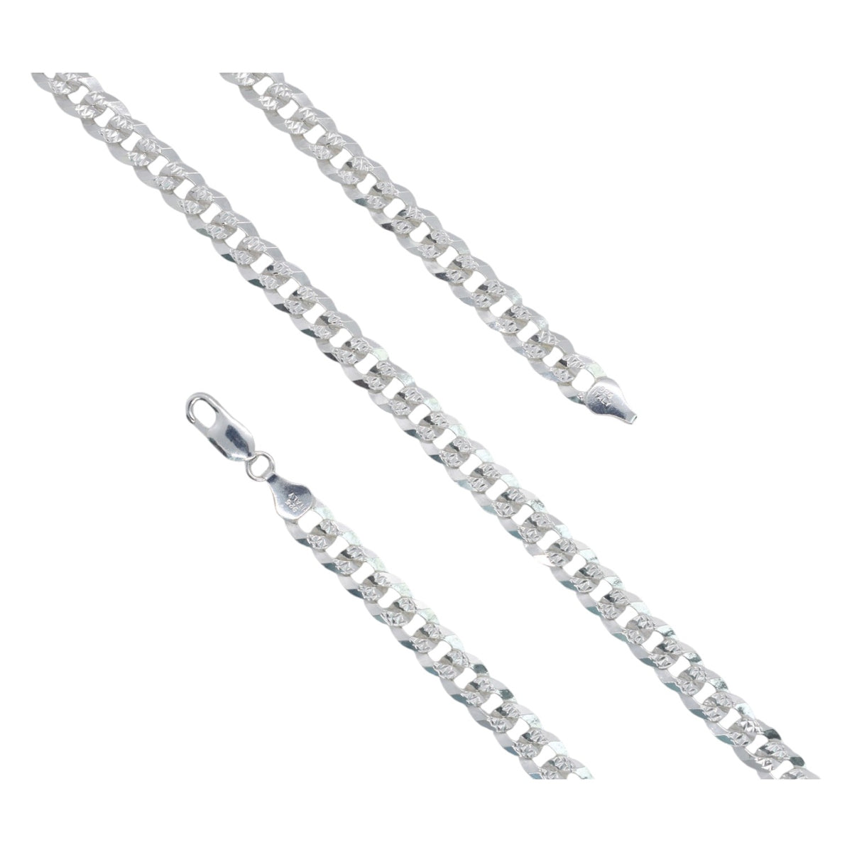 925 Sterling Silver Cuban Chain - 6.75mm