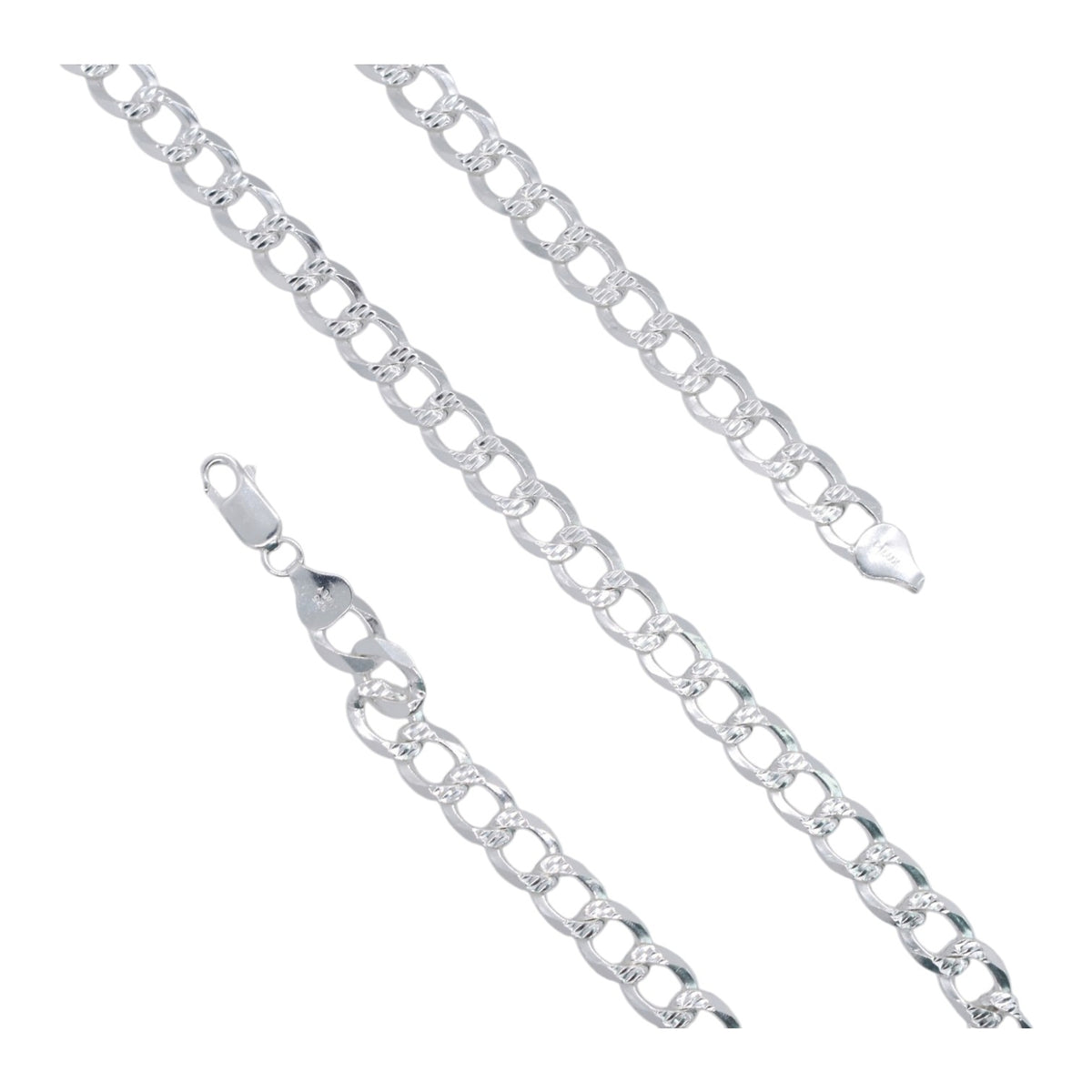 925 Sterling Silver Cuban Chain - 7.5mm