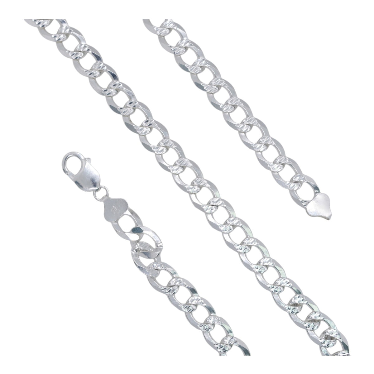 925 Sterling Silver Cuban Chain - 10.5mm