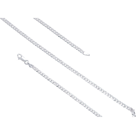 925 Sterling Silver Cuban Chain - 2.75 mm