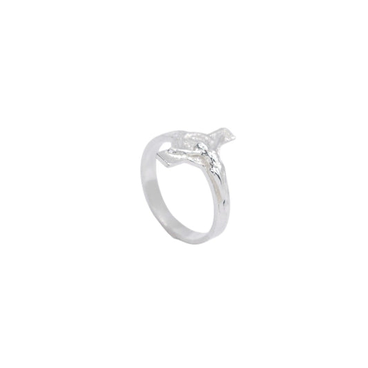 925 Silver Cross ring