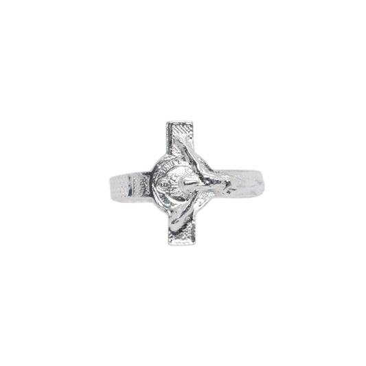 925 Silver Cross ring