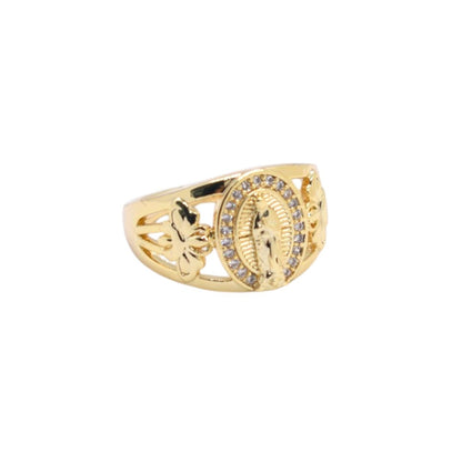 Gold Plated Guadalupe Ring