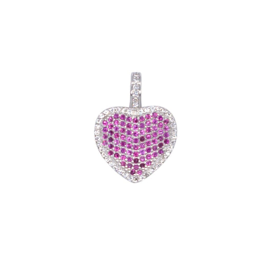 925 CZ Heart Pendant