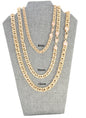 Gold Plated Chino Chain - Tejido Chino Chain 8mm, 10mm, 12mm | Wholesale Jewelry