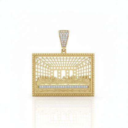 Gold Plated Jesus Last Supper Pendant - Amafhha Jewels