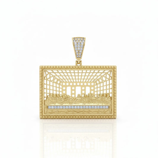 Gold Plated Jesus Last Supper Pendant