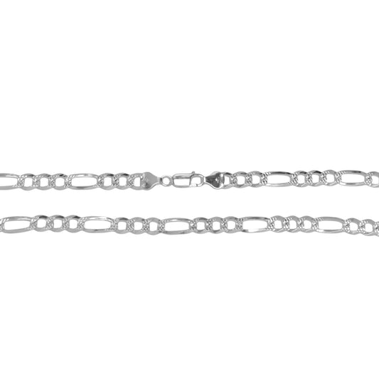 925 Sterling Silver Figaro Chain -  Gauge 150