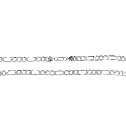 925 Sterling Silver Figaro Chain -  Gauge 180