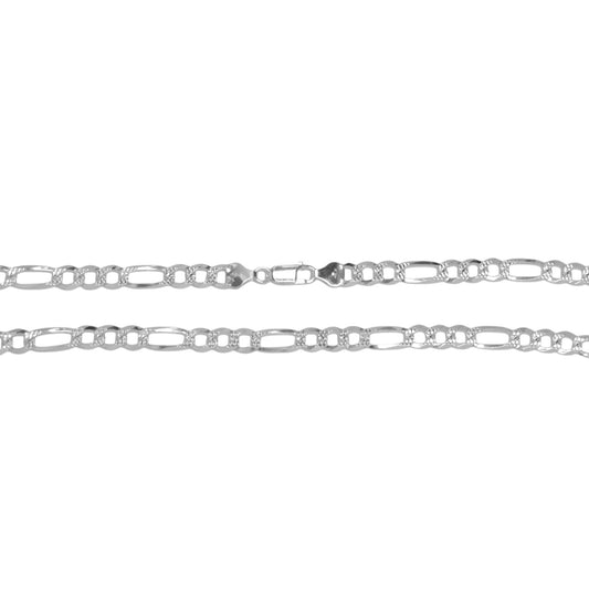 925 Sterling Silver Figaro Chain -  Gauge 180