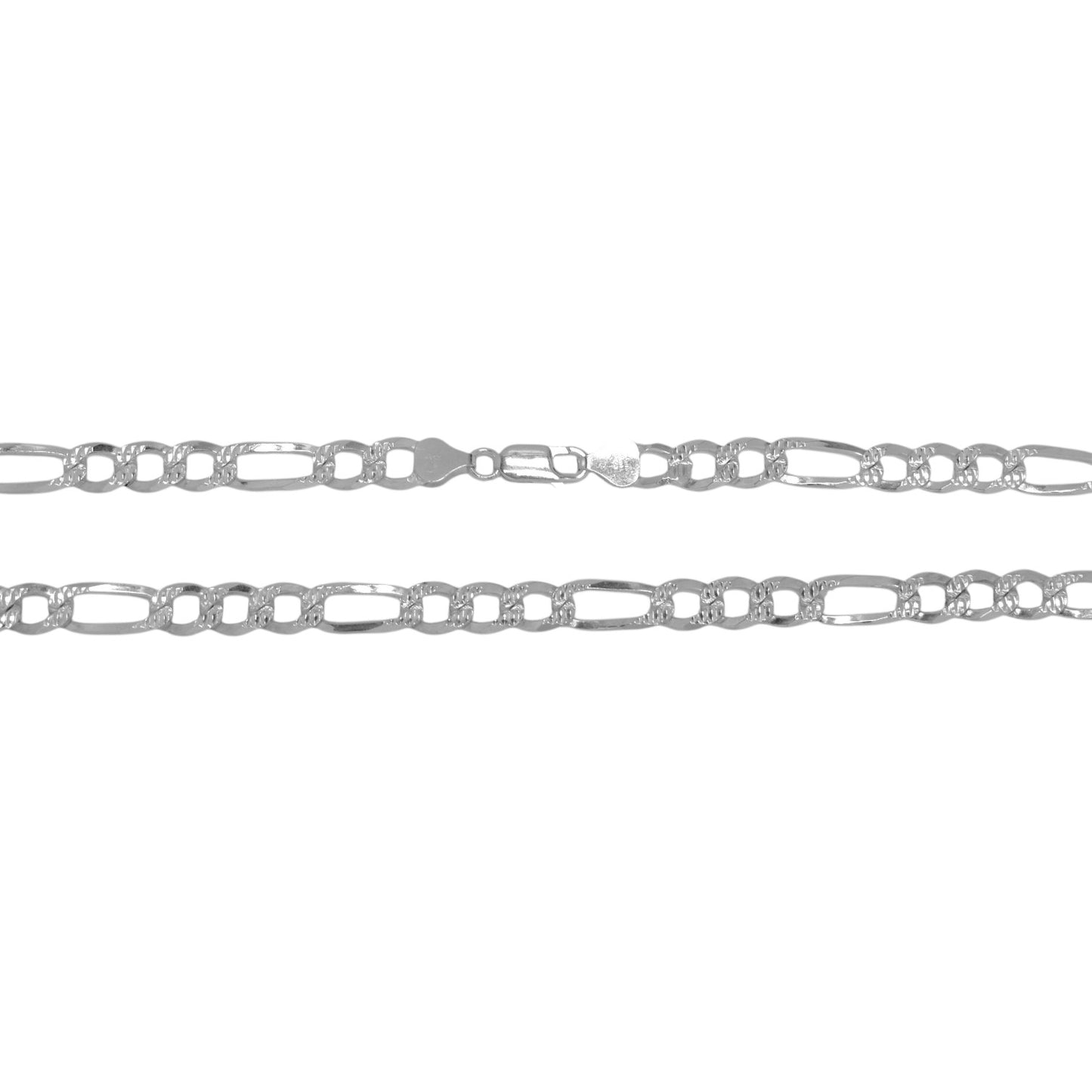925 Sterling Silver Figaro Chain -  Gauge 200