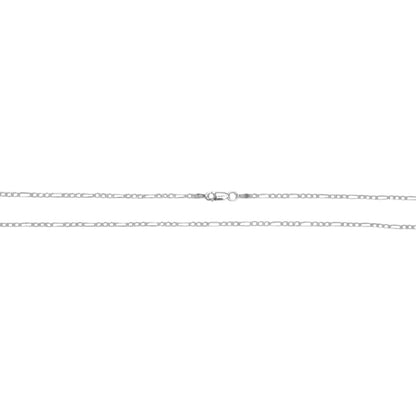 925 Sterling Silver Figaro Chain -  Gauge 60