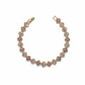 white pink - Gold plated